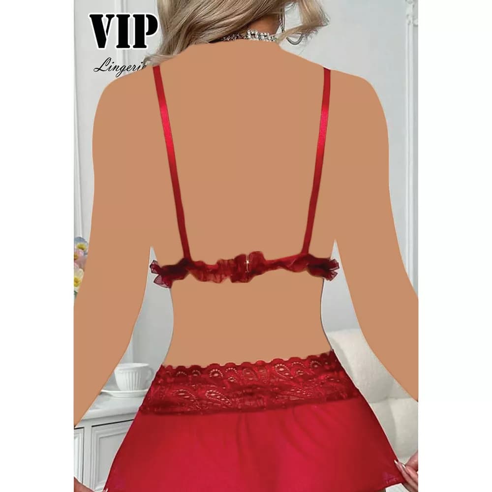 ست فانتزی سوتین و دامن توری VIP کد ۰۱۵۹ — تصویر ۶