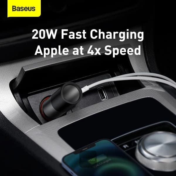 شارژر فندکی باسئوس مدل Share Together Fast Charge 120W — تصویر ۱۰