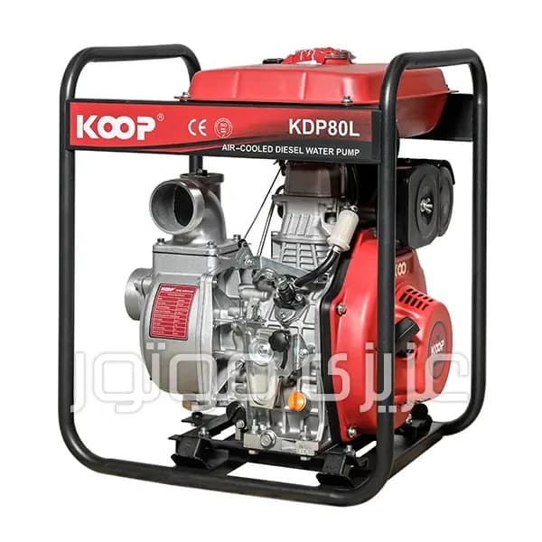 موتور پمپ دیزلی کوپ KDP80L دهانه 3 اینچ خروجی — تصویر ۳