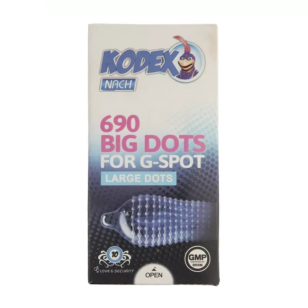 کاندوم کدکس مدل BIG DOTS بسته 10 عددی — تصویر ۷