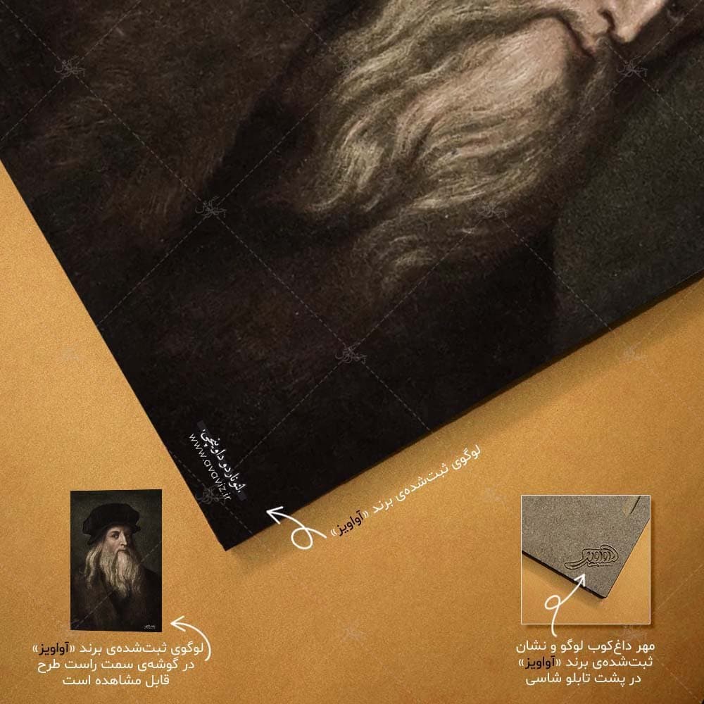 تابلو شاسی آواویز مدل لئوناردو داوینچی کد 4G827 — تصویر ۱۰