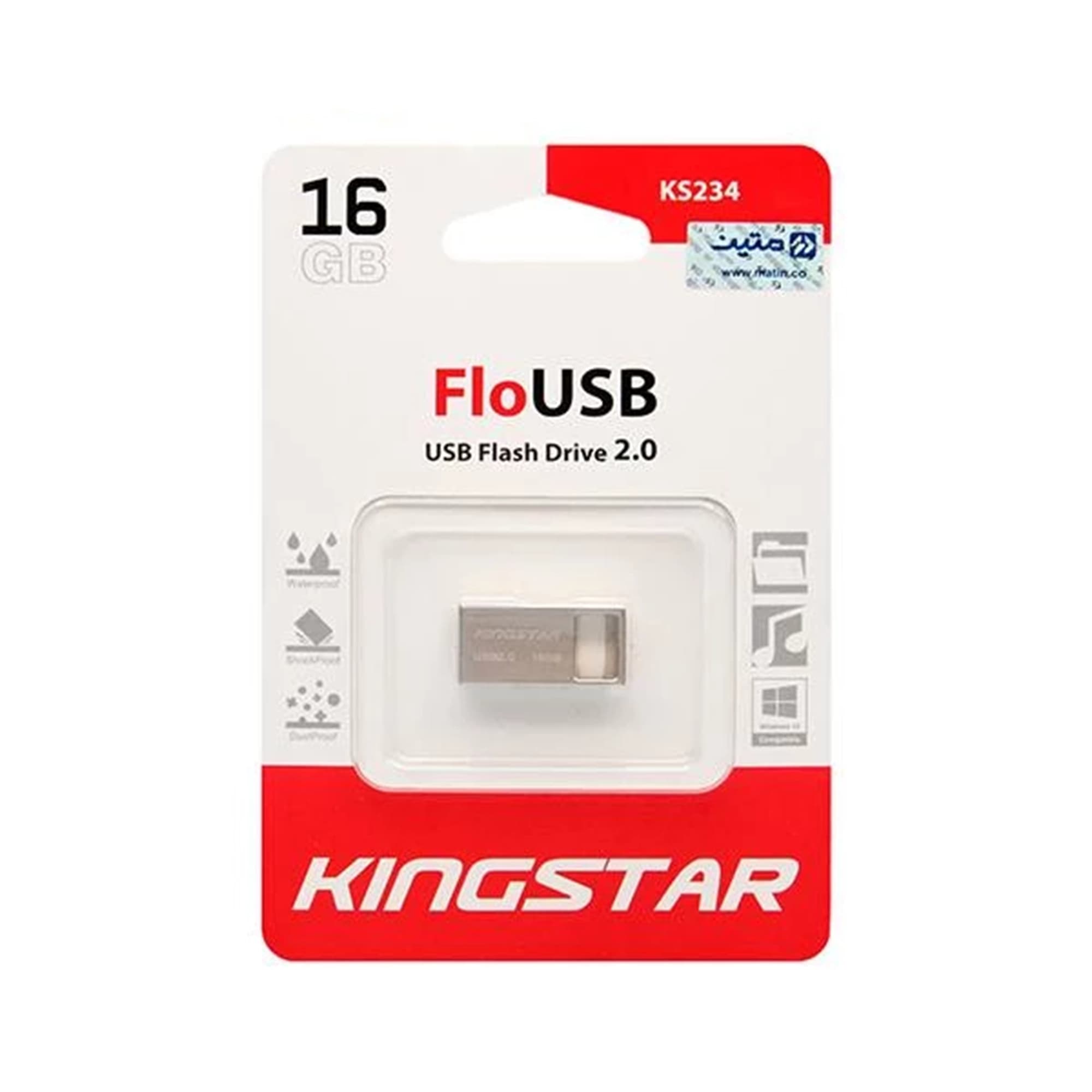 فلش مموری کینگ استار مدل Flo KS234 USB2.0 16GB — تصویر ۲