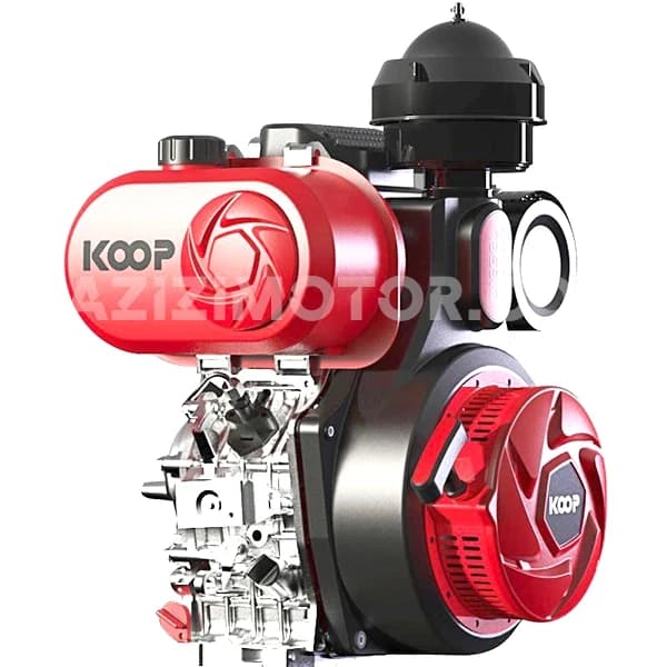 موتور تک سیلندر دیزلی کوپ KD12E | توان 14 اسب بخار — تصویر ۴