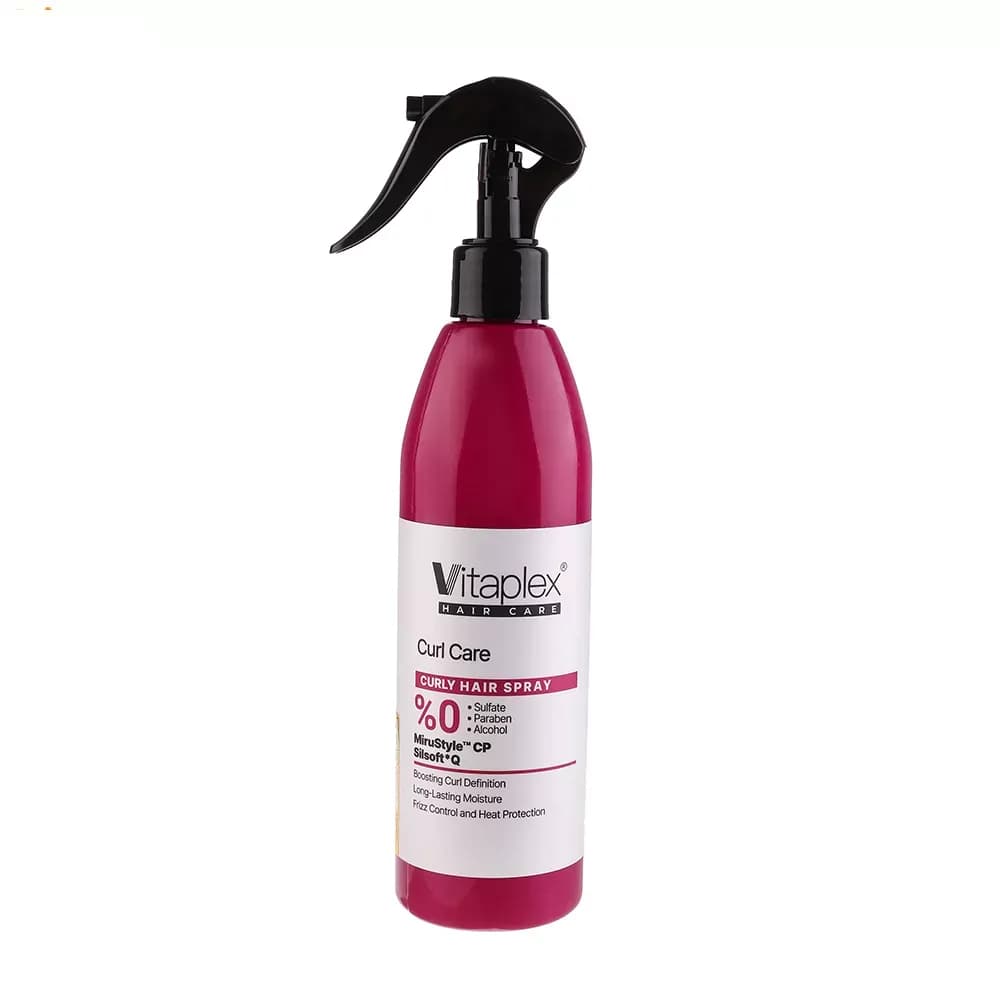 اسپری آبرسان و نرم کننده موی فر ویتاپلکس مدل CURL CARE حجم 300 میلی‌لیتر — تصویر ۴