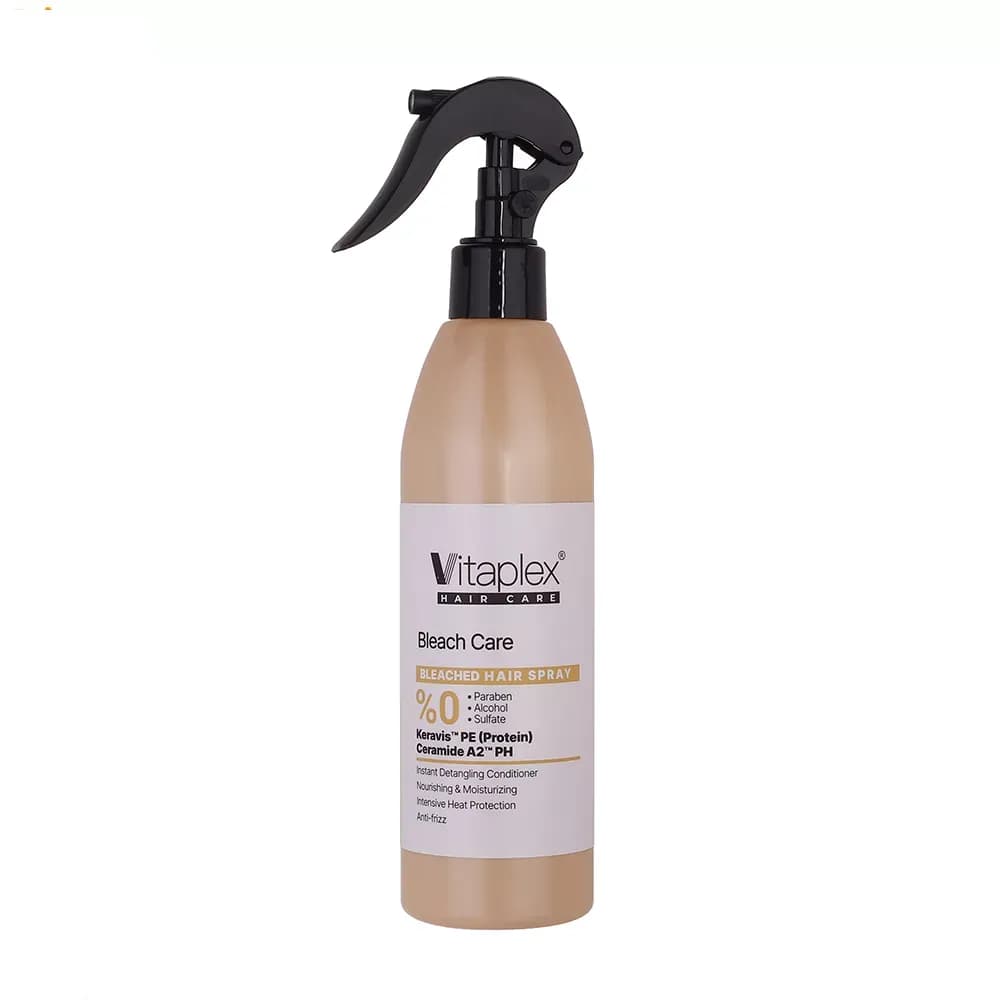 اسپری نرم کننده مو ویتاپلکس مدل Bleach Care مناسب مو رنگ شده و آسیب دیده حجم 300 میلی لیتر