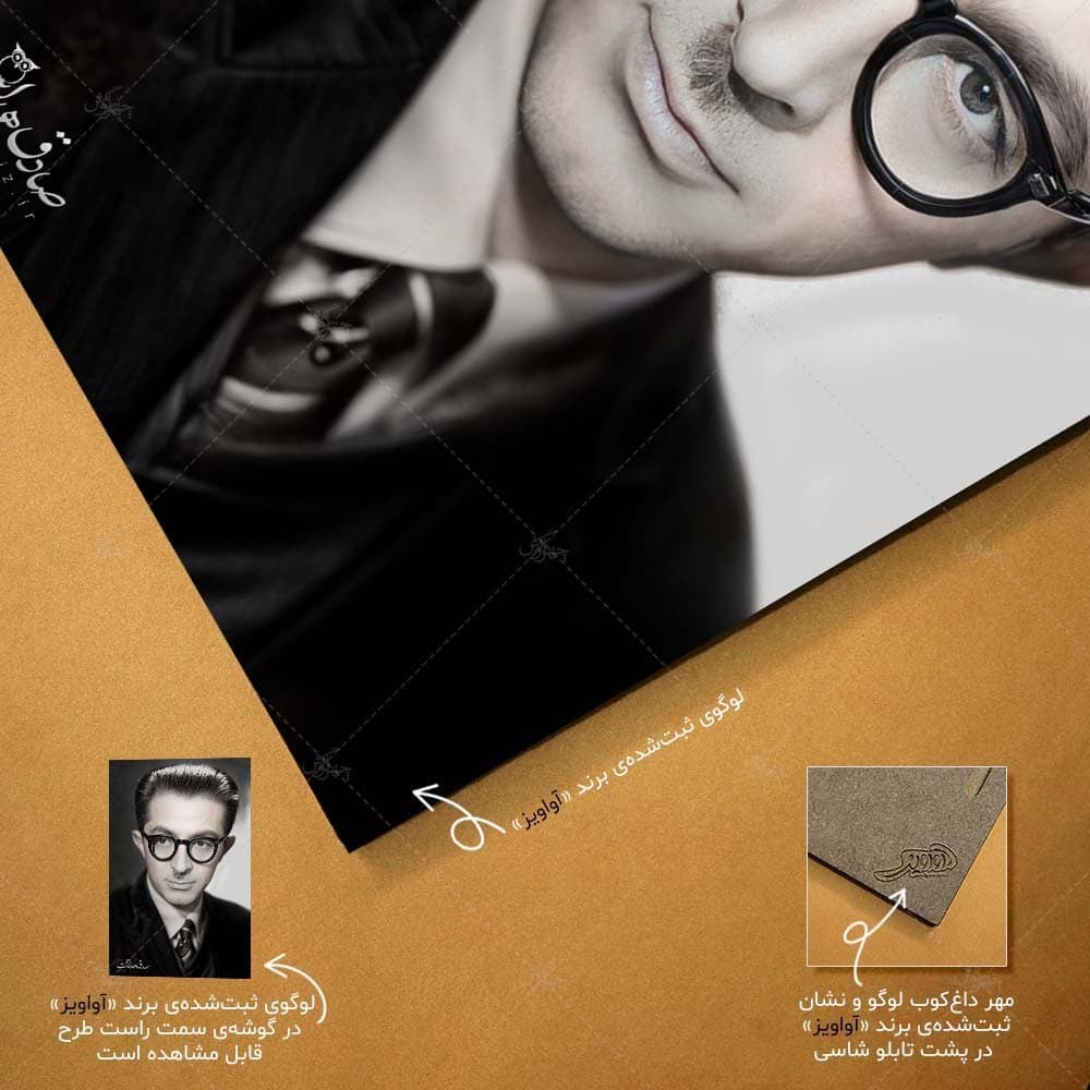 تابلو شاسی آواویز مدل صادق هدایت کد 4G767 — تصویر ۵