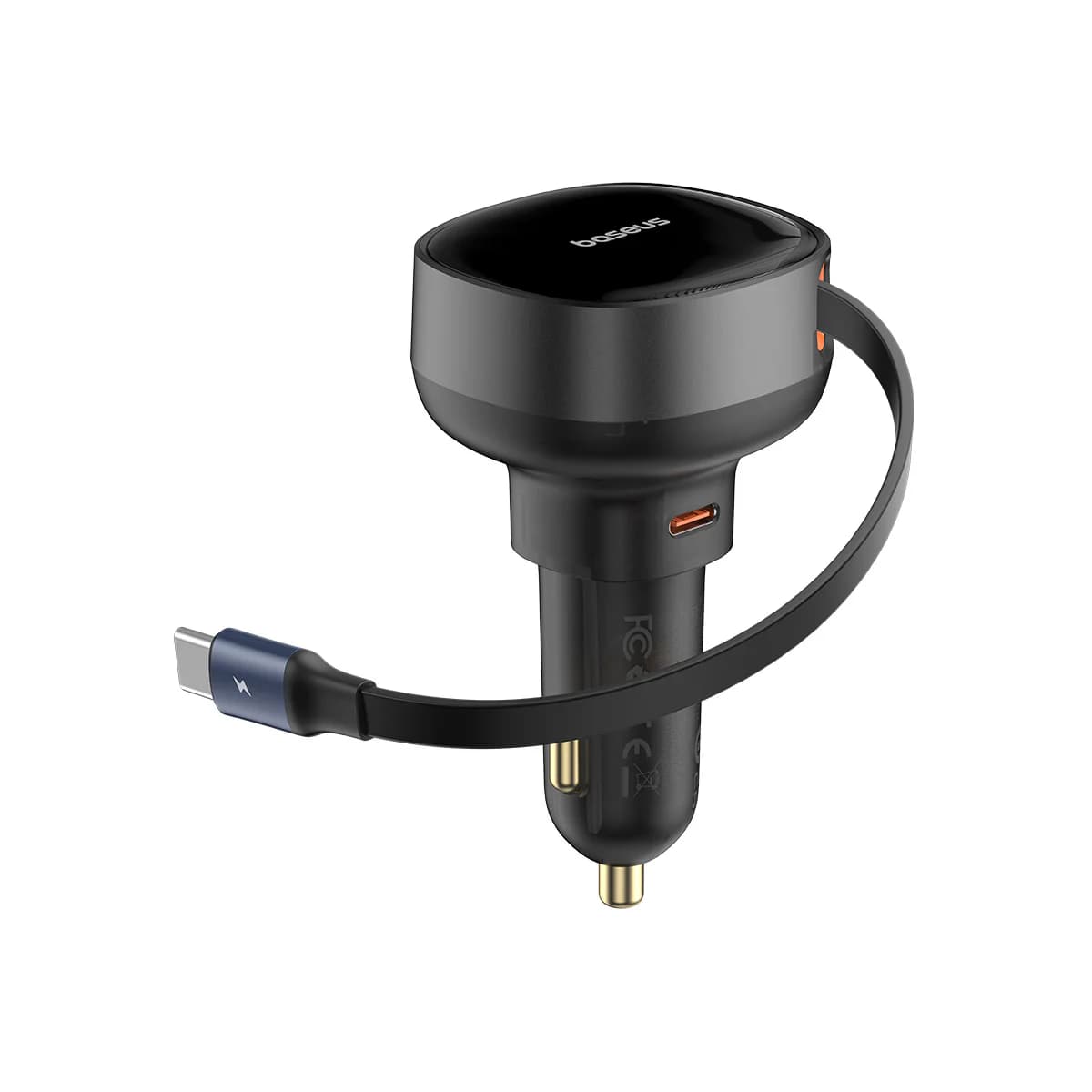 شارژر فندکی باسئوس مدل Enjoyment Pro U+Retractable Type-C 60W — تصویر ۸