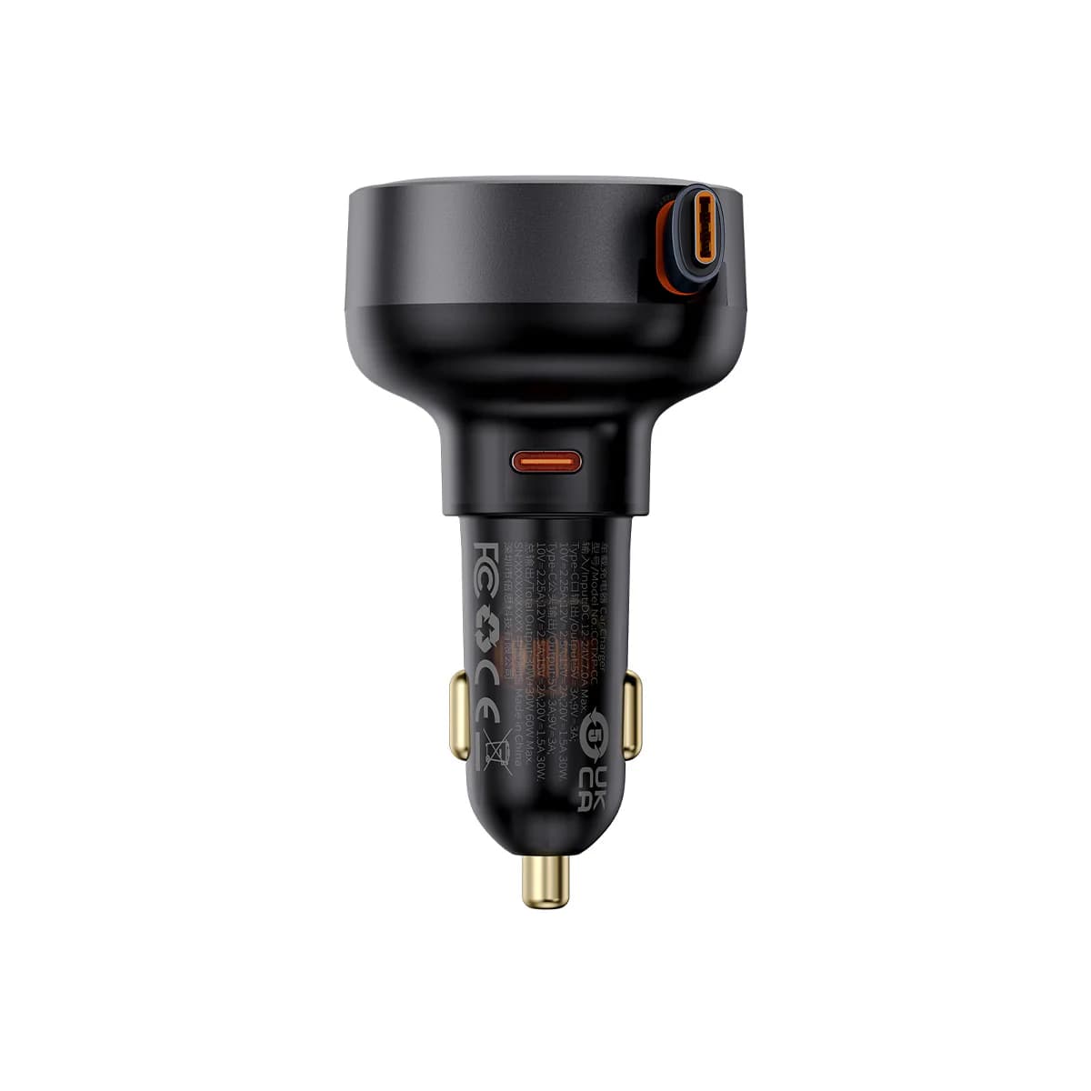 شارژر فندکی باسئوس مدل Enjoyment Pro U+Retractable Type-C 60W — تصویر ۲