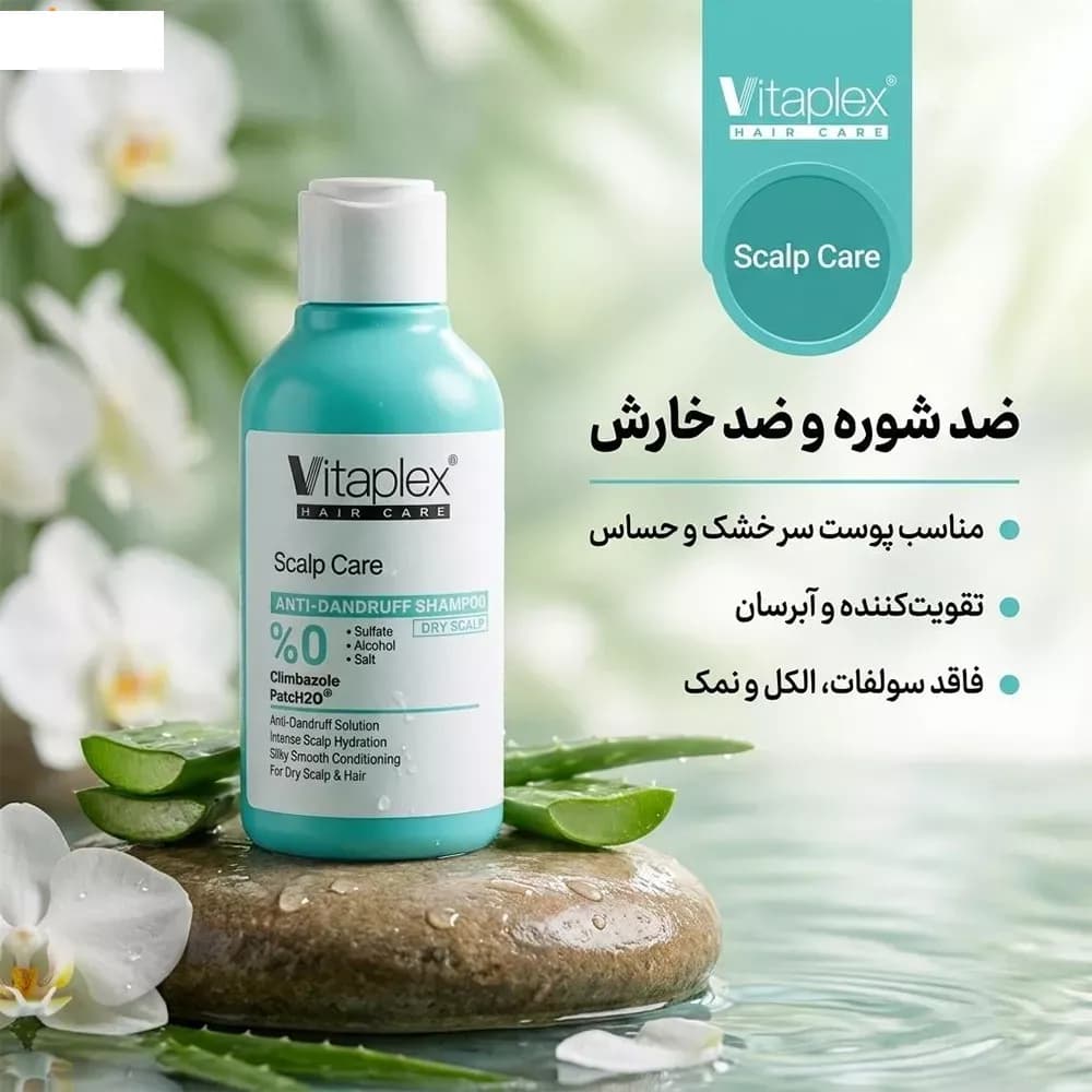 شامپو ضد شوره ویتاپلکس مدل Scalp Care مناسب موهای خشک حجم 250 میلیلیتر — تصویر ۲