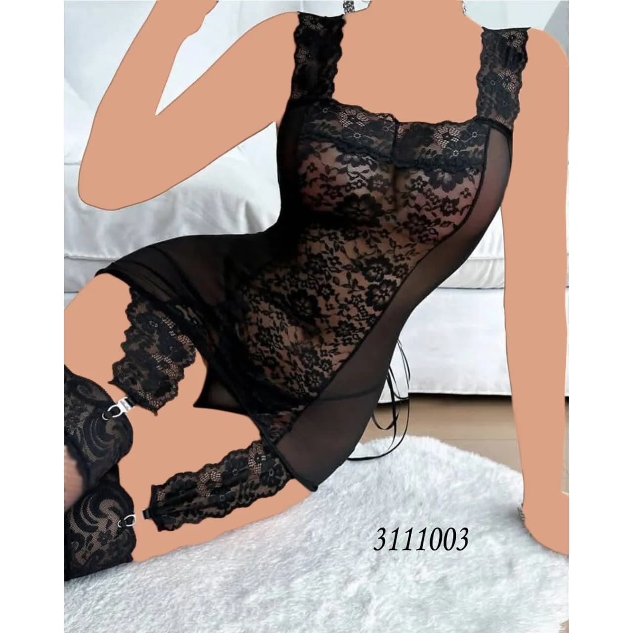 لباس خواب پشت‌بندی Desire کد 3111003 — تصویر ۶