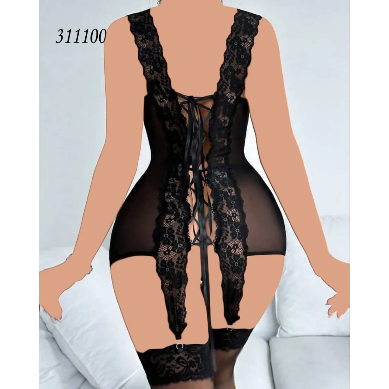 لباس خواب پشت‌بندی Desire کد 3111003 — تصویر ۳