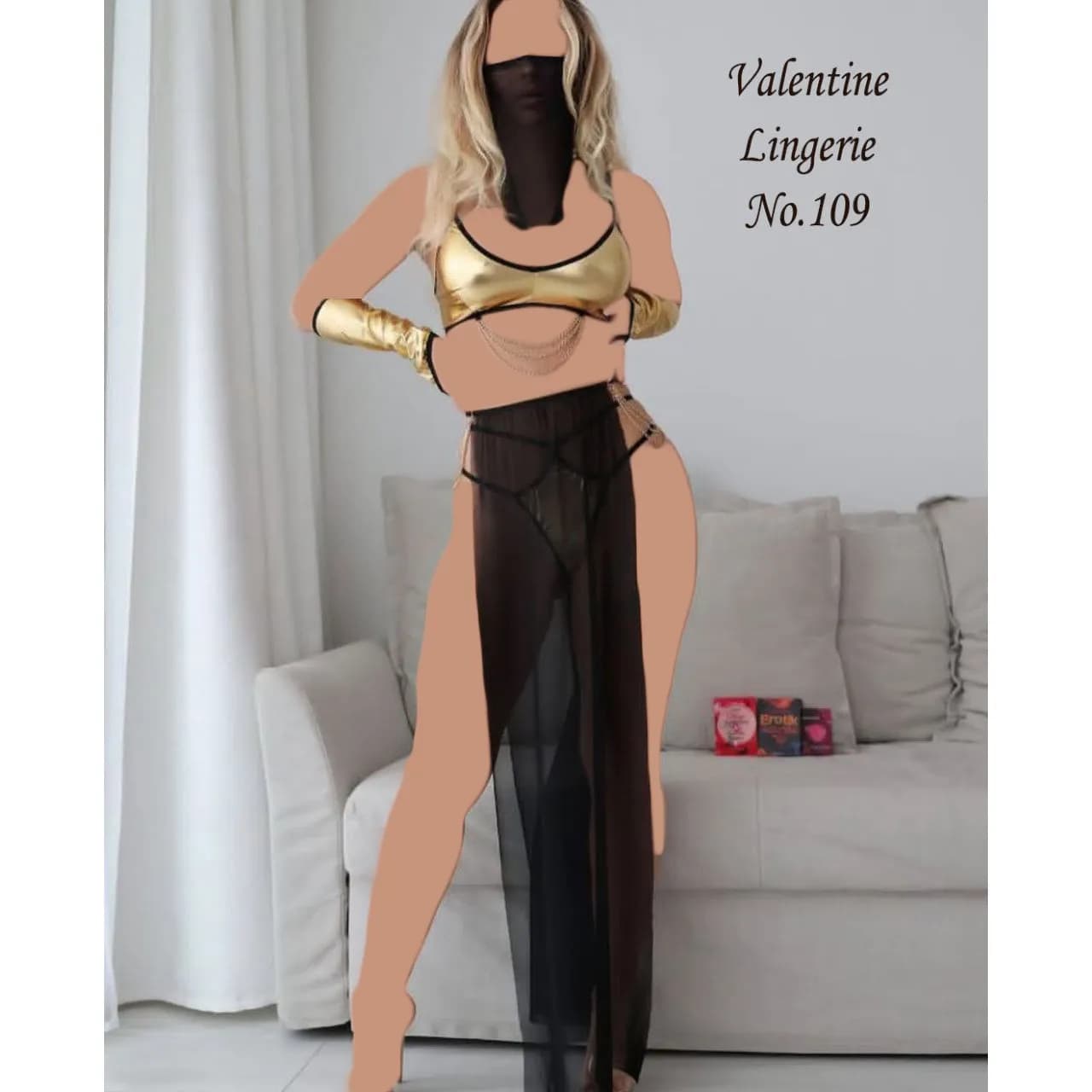 کاستوم عربی روبنددار Valentine کد 109 — تصویر ۲