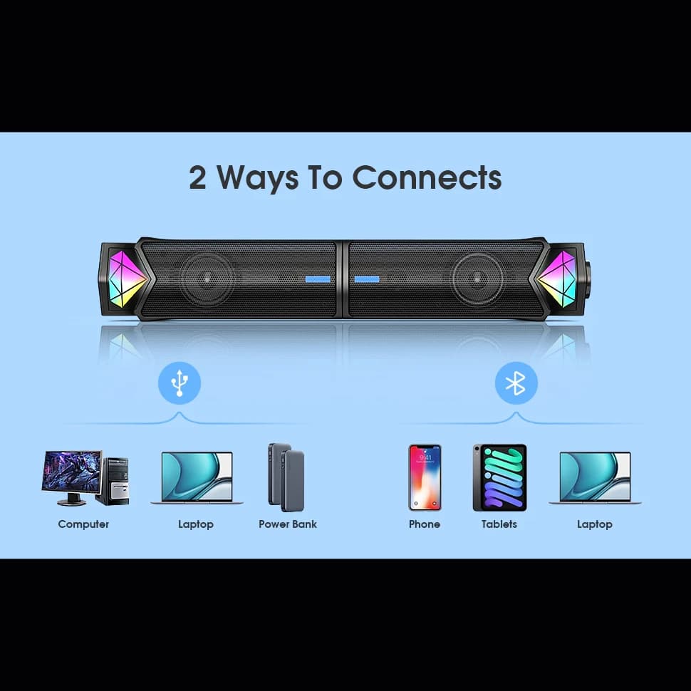 اسپیکر بلوتوثی گیمینگ اونیکوما مدل L1 RGB — تصویر ۸