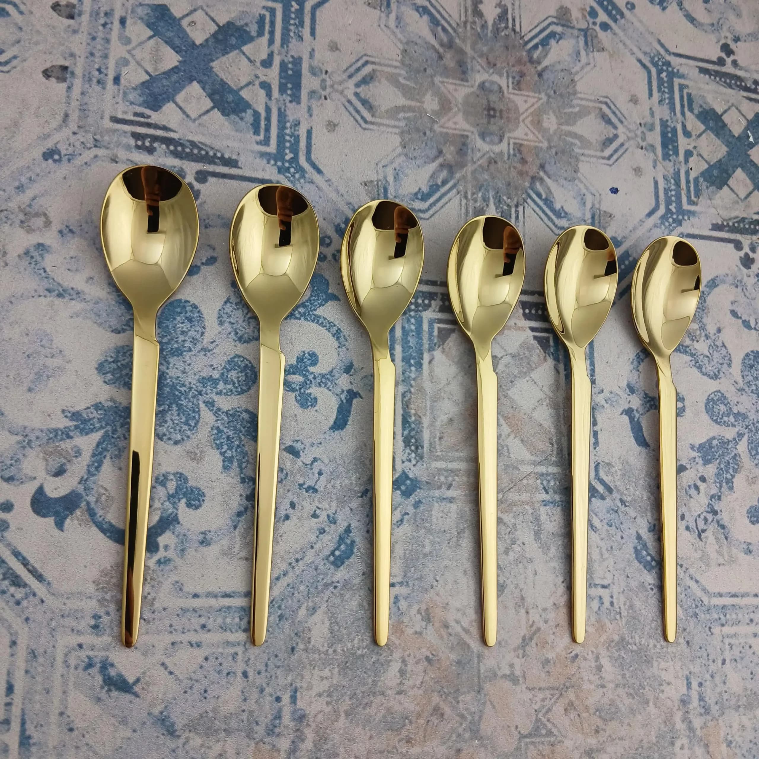 قاشق مربا طلایی هارمونی – طلایی — تصویر ۲