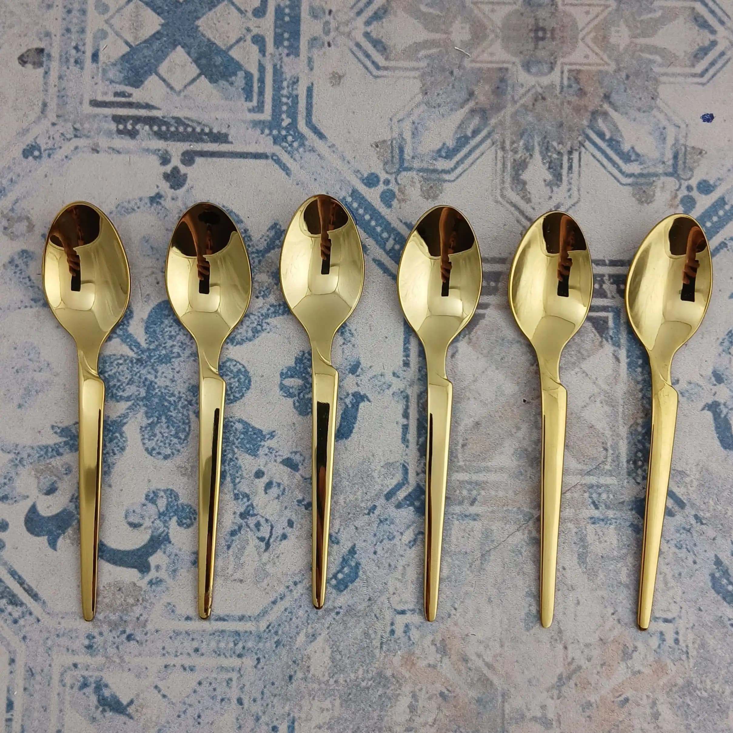 قاشق چای اس جی مدل هارمونی – طلایی — تصویر ۷