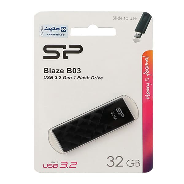 فلش مموری سیلیکون پاور مدل Blaze B03 ظرفیت 32 گیگابایت — تصویر ۴
