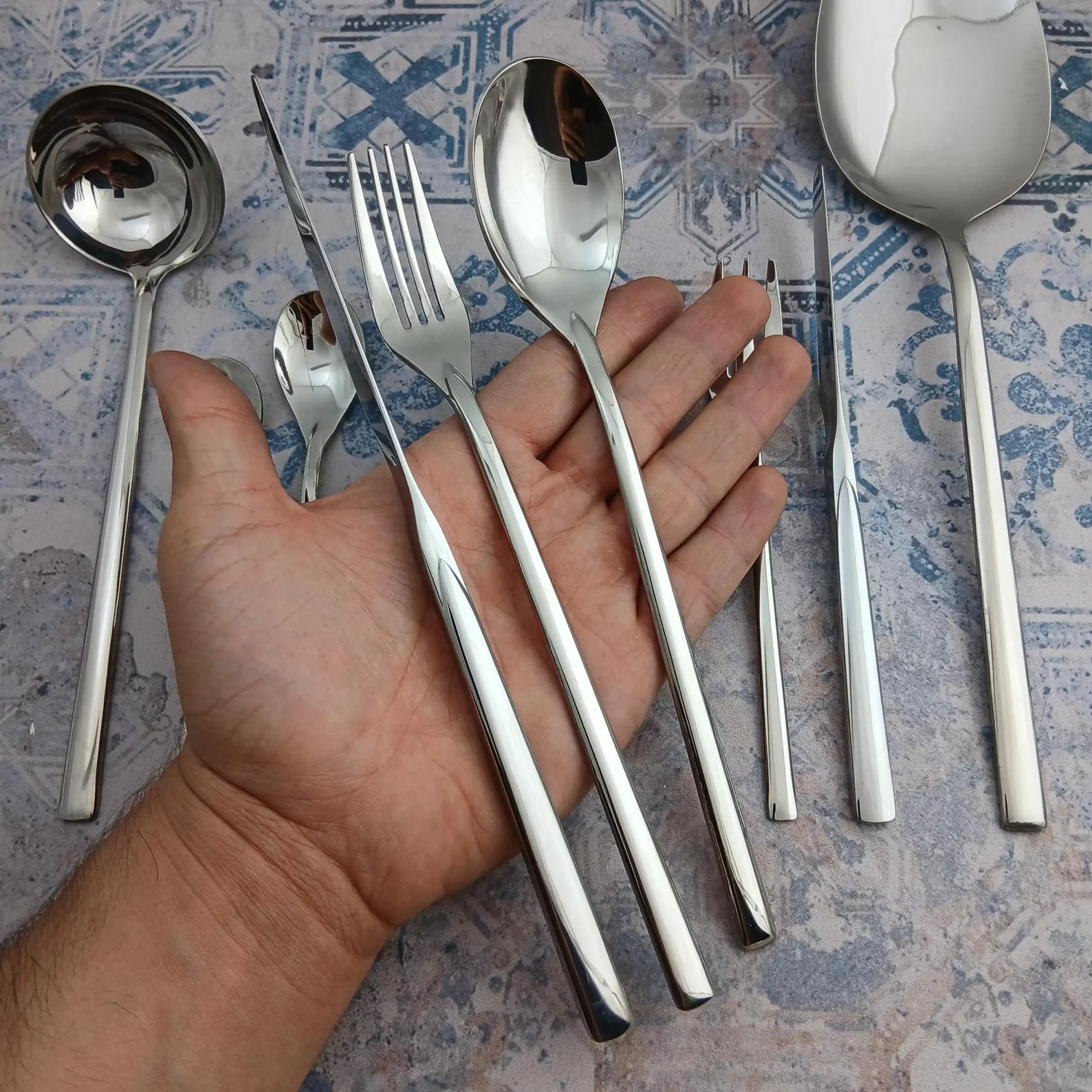 سرویس قاشق چنگال 45 پارچه کریستوفر مدل 166m — تصویر ۸