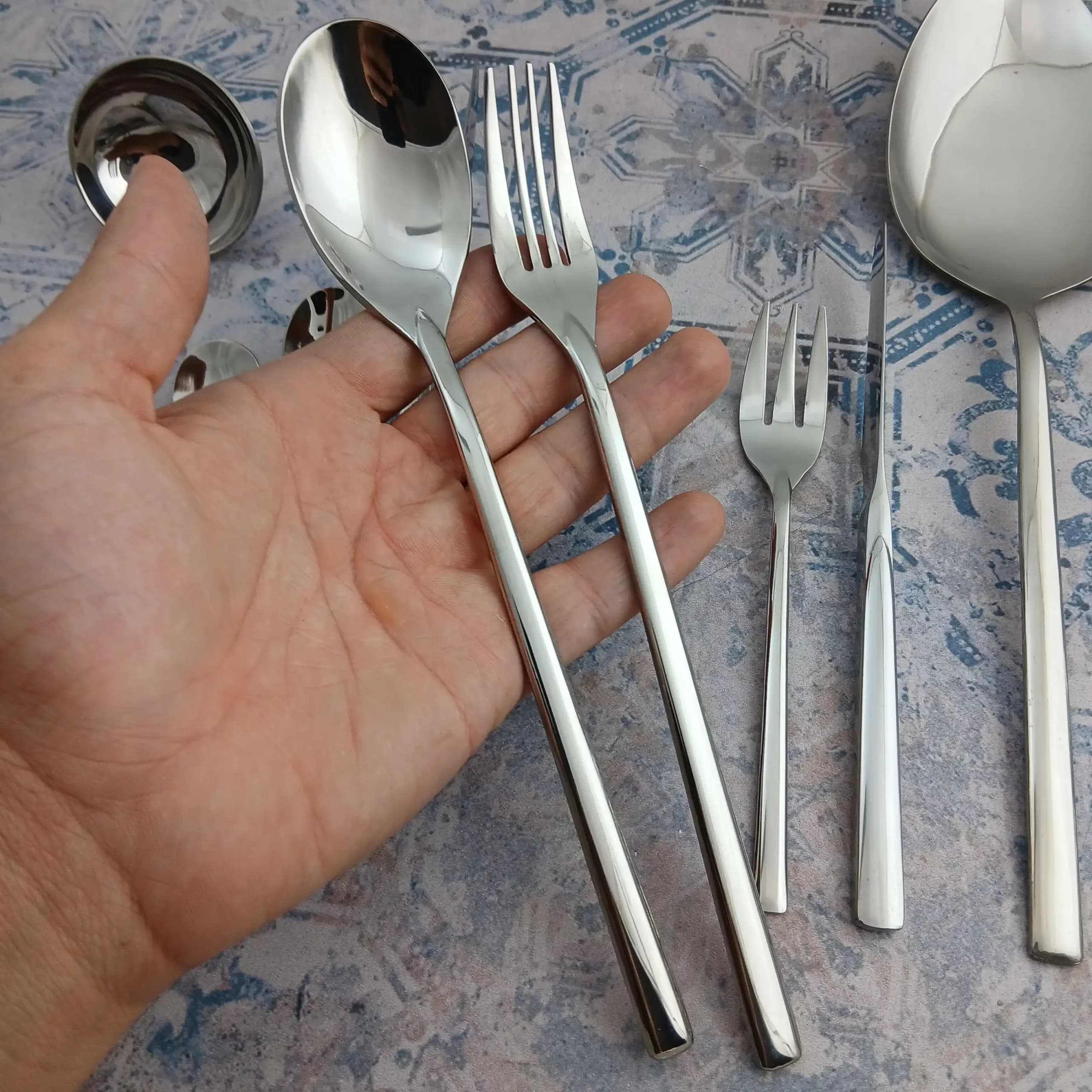 سرویس قاشق چنگال 45 پارچه کریستوفر مدل 166m — تصویر ۷