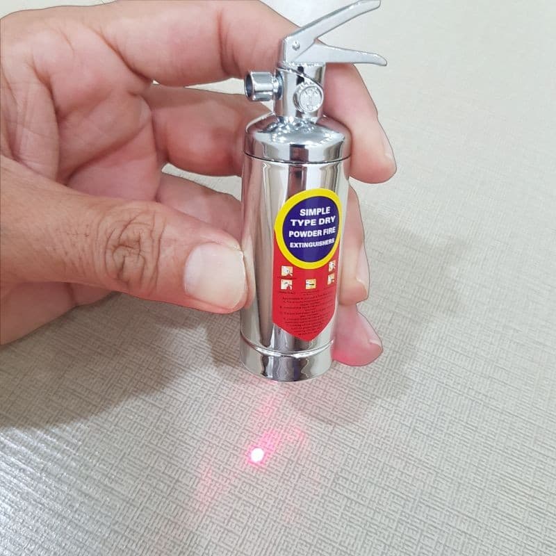 فندک طرح کپسول آتش نشانی لیزر دار — تصویر ۵
