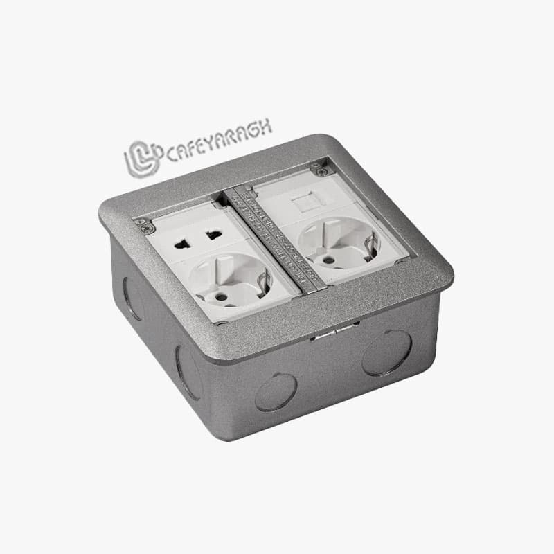پریز برق دفنی کف ملونی مدل 10122 — تصویر ۳