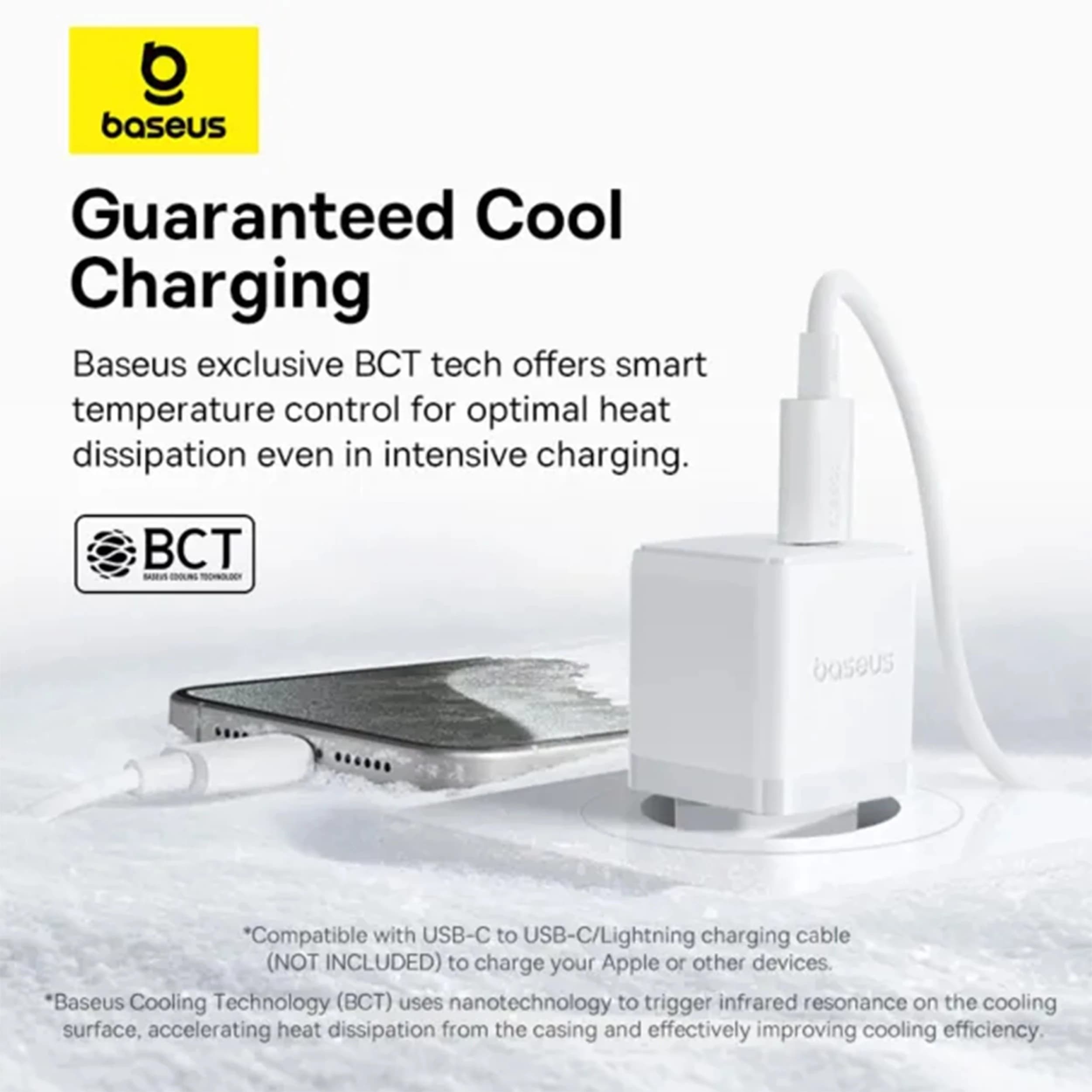 شارژر باسئوس مدل Palm Fast Charger 30W مشکی — تصویر ۷