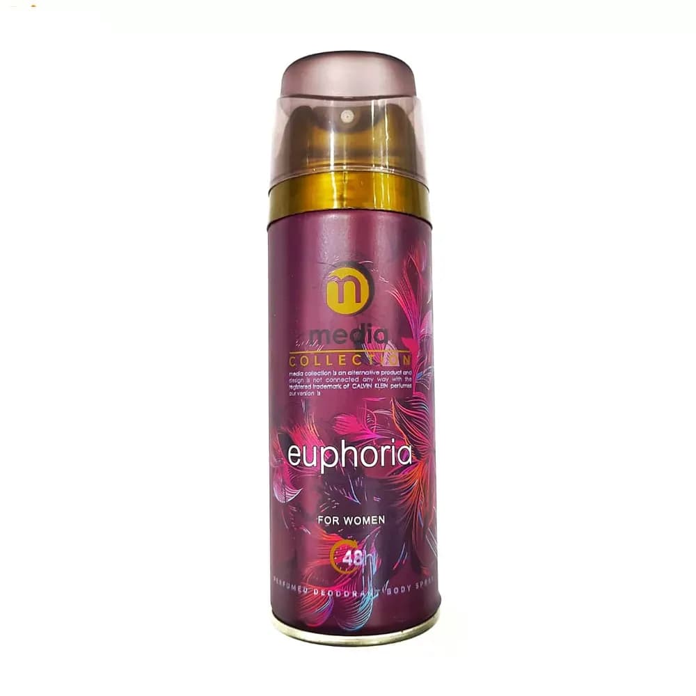 اسپری بدن زنانه مدیا مدل Euphoria حجم 200 میلی لیتر