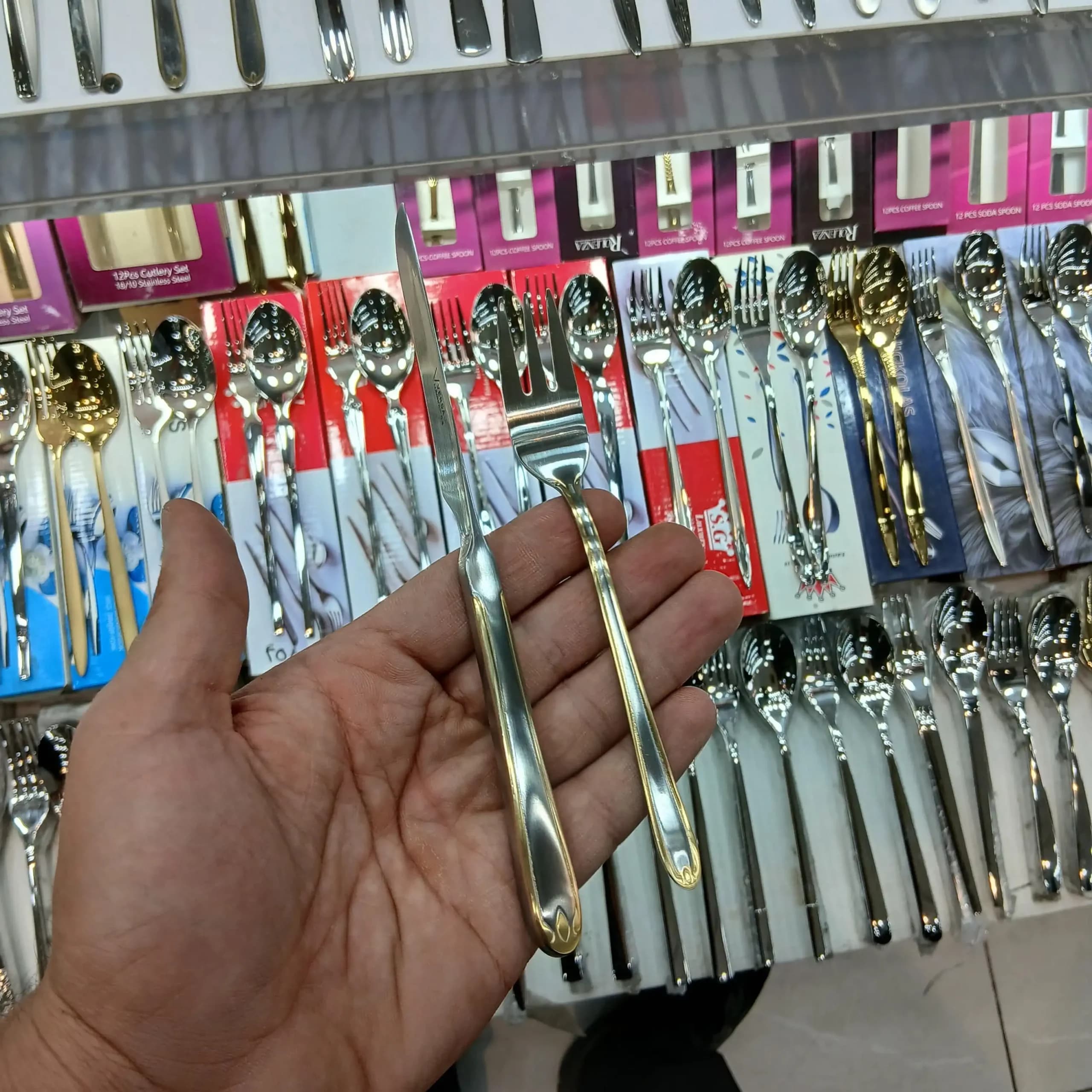 سرویس قاشق چنگال 33 پارچه 6 نفره ورسا مدل 509sfg — تصویر ۷
