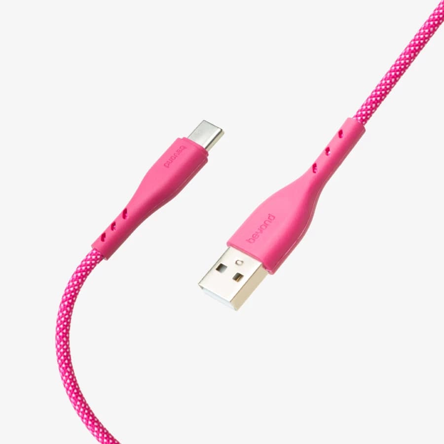 کابل شارژ بیاند مدل BUC-401 Type-C 1m صورتی — تصویر ۳