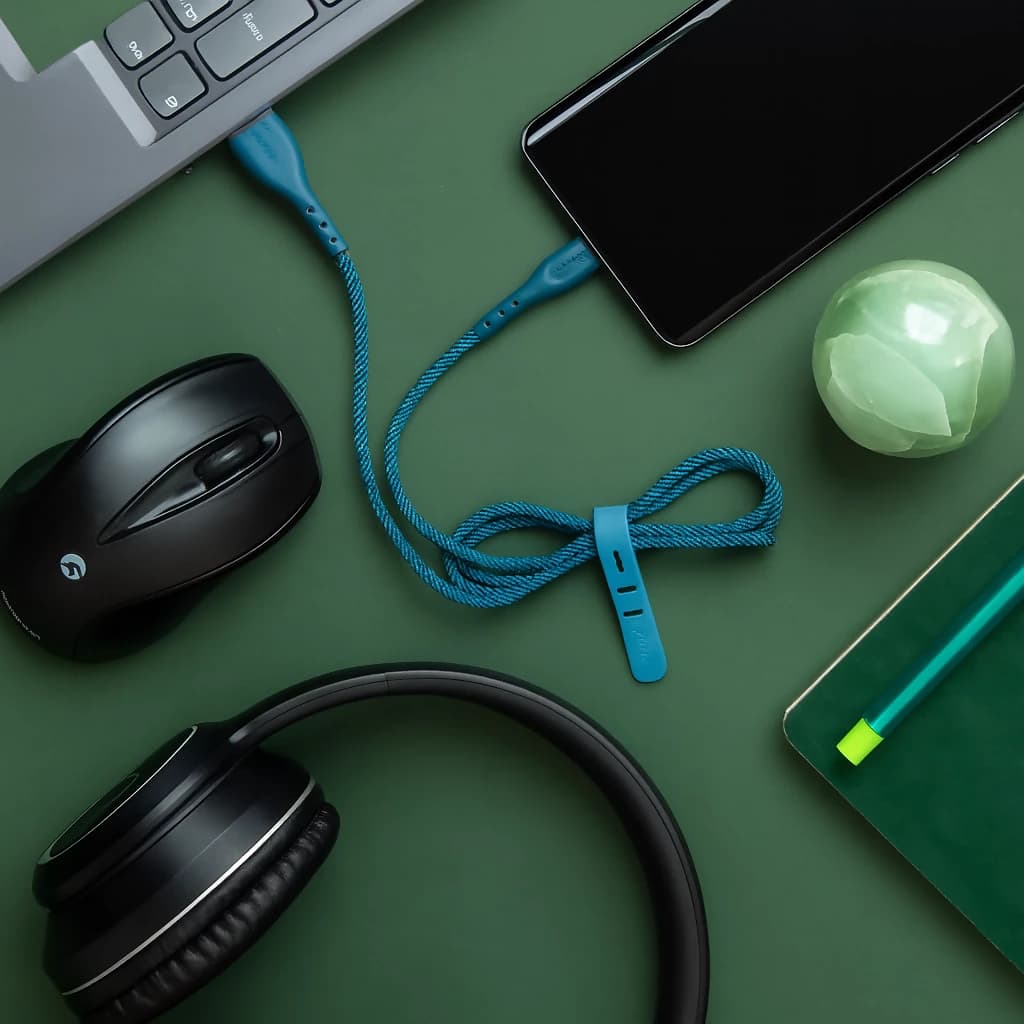 کابل شارژ بیاند مدل BUC-401 Type-C 1m فیروزه‌ای — تصویر ۸