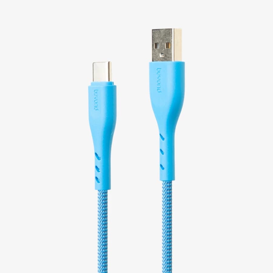 کابل شارژ بیاند مدل BUC-401 Type-C 1m آبی روشن — تصویر ۲