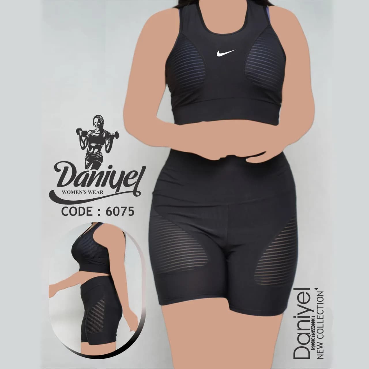 ست نیم‌‌تنه و شورت ورزشی Daniyel کد 6075 — تصویر ۷