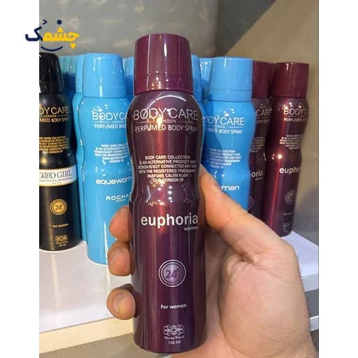 اسپری بدن زنانه بادی کر (Body Care) مدل ایفوریا Euphoria حجم 150 میل – ماندگاری ۲۴ ساعته — تصویر ۲