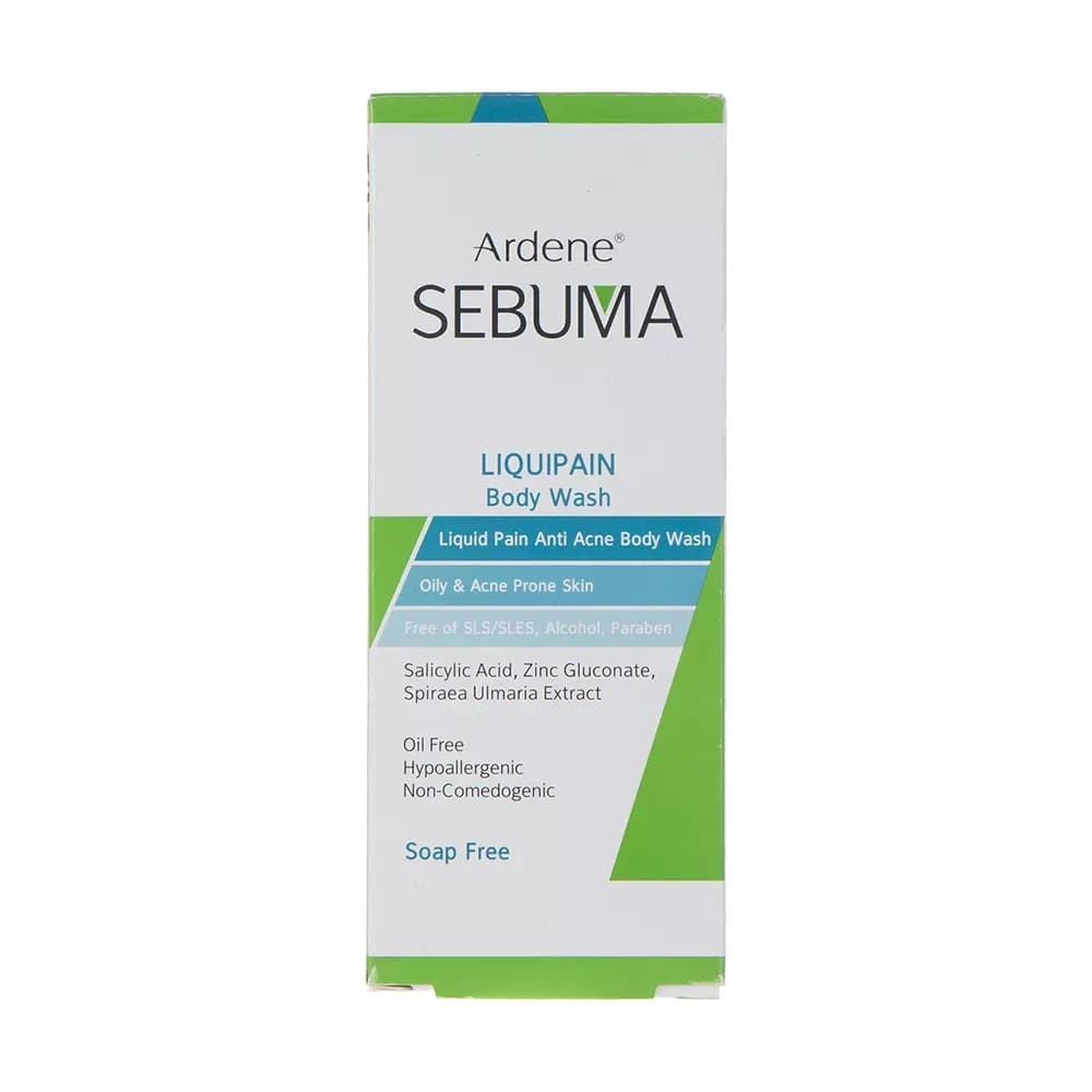 مایع شوینده غیر صابونی بدن آردن سبوما مدل Liquipain مناسب پوست چرب و دارای آکنه حجم 250 میلی لیتر — تصویر ۹