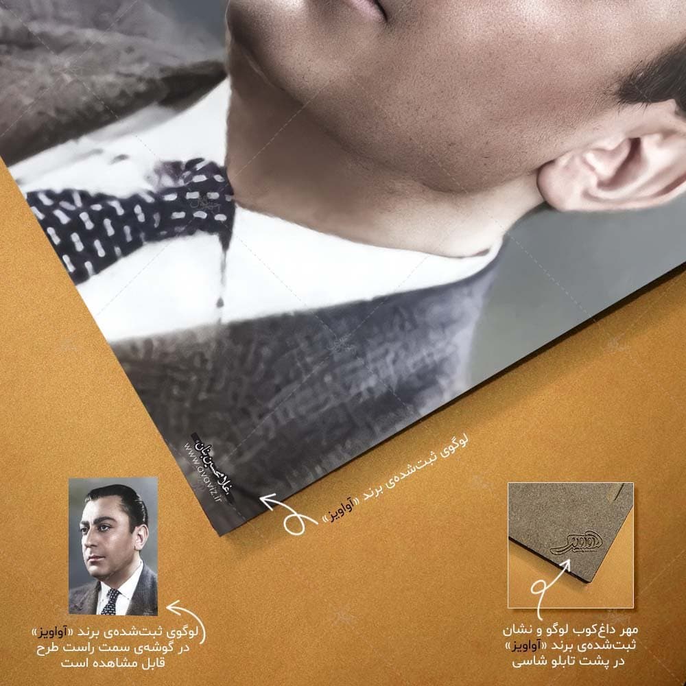 تابلو شاسی آواویز مدل غلامحسین بنان کد 4G641 — تصویر ۱۲