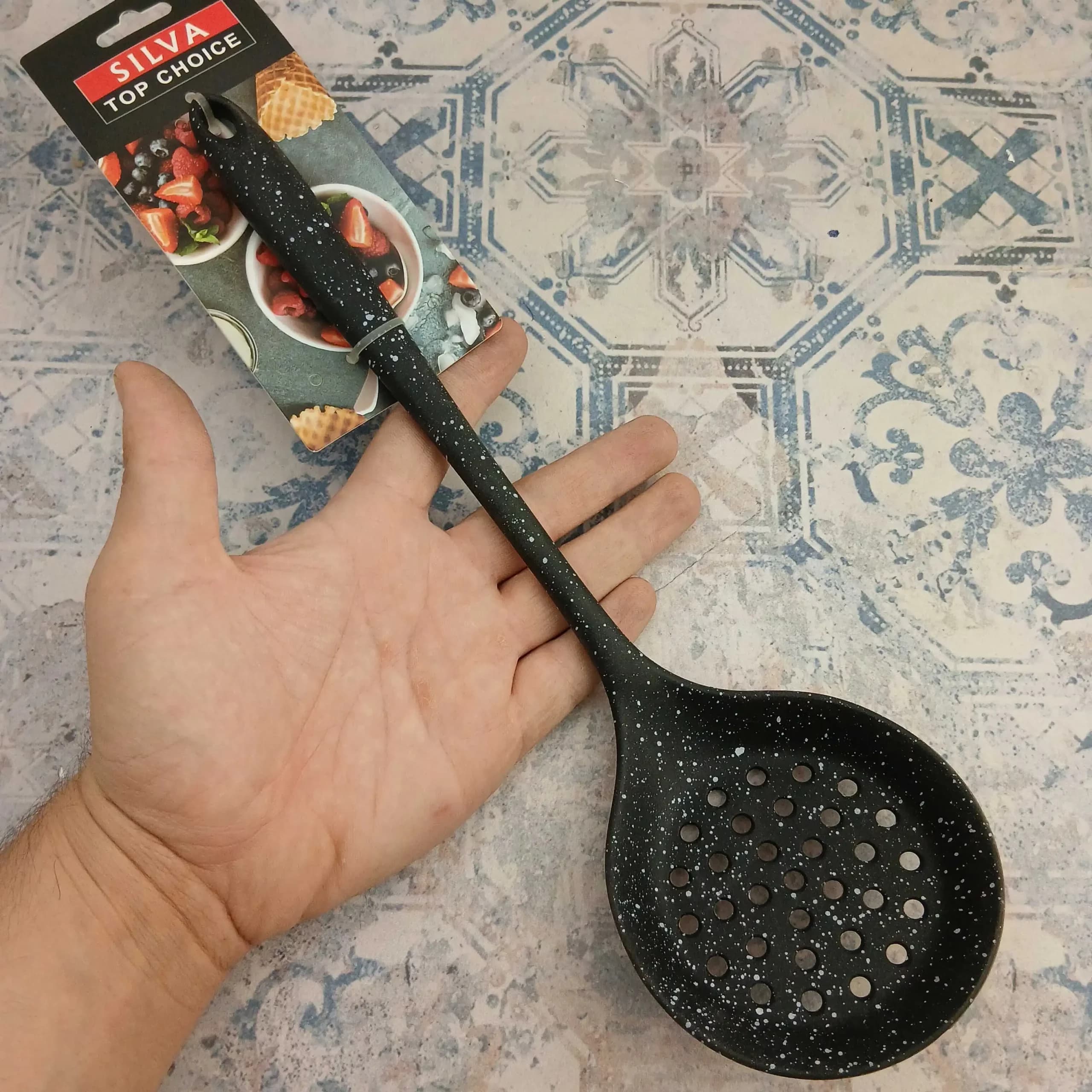 کفگیر سوراخ دار سیلیکونی سیلوا — تصویر ۲