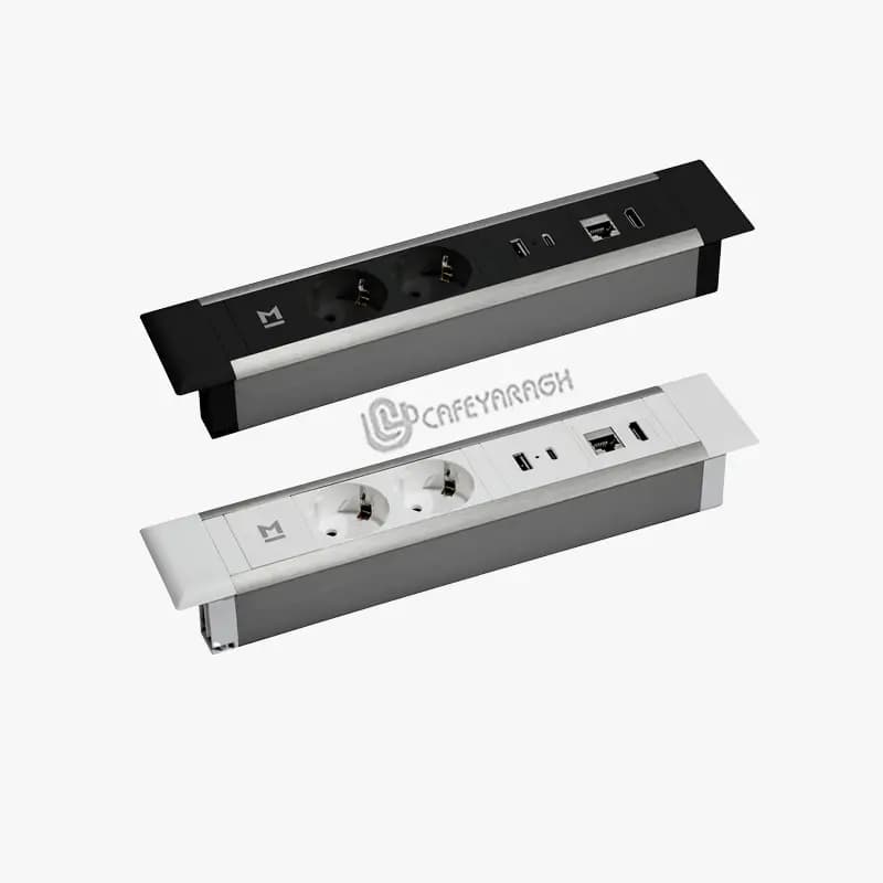 پریز توکار رو کابینتی ملونی مدل 10094 — تصویر ۲