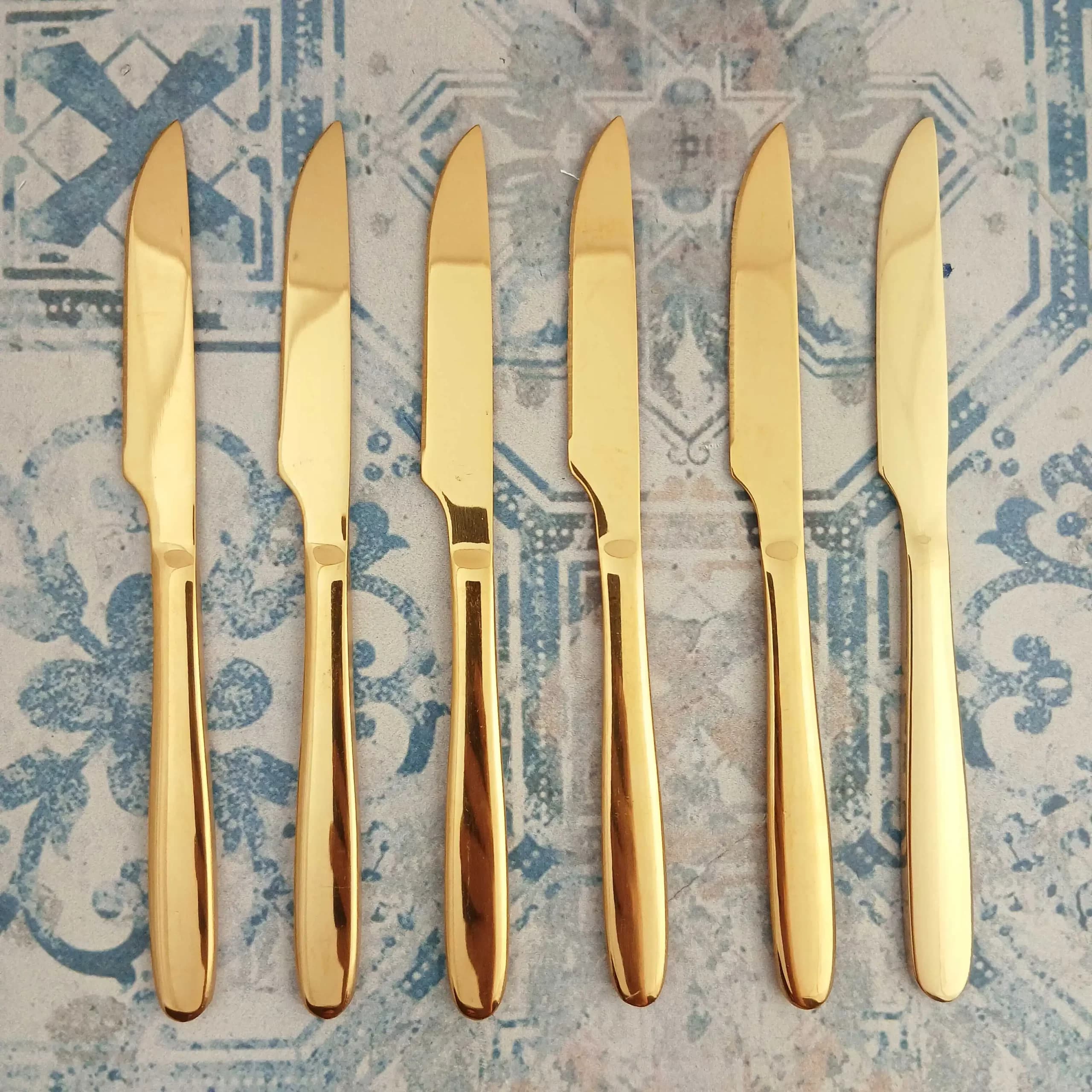 کارد میوه خوری 6 پارچه یونیک مدل دونا طلایی — تصویر ۷