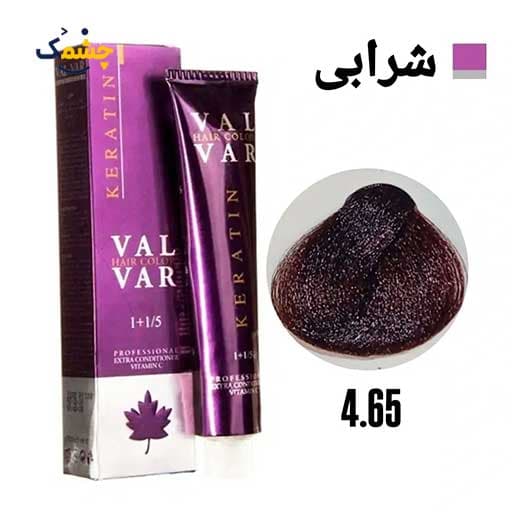 رنگ مو وال وار شرابی متوسط سری شرابی شماره 4.65 حجم 120 میلی لیتر