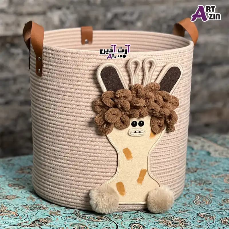 سیسمونی قیطان عروسکی دخترونه و پسرونه – 9 تکه قیطان دوزی طرح عروسک زرافه – کد: 886 — تصویر ۲