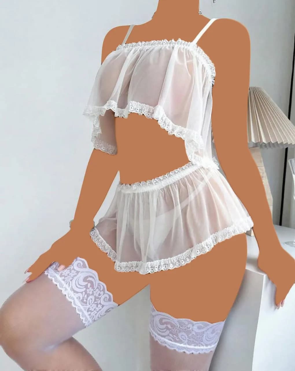 ست فانتزی عروس Lady کد 5103 (برای خرید عمده تماس بگیرید.) — تصویر ۸