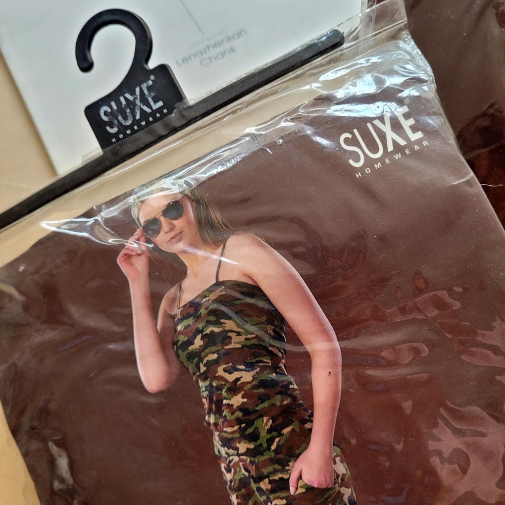 سرهمی زنانه بند سوزنی SUXE ترک؛ لباس راحتی شیک خانگی — تصویر ۶