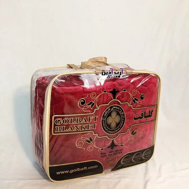 پتو گلبافت یک نفره برتر مدل برجسته و رنگ قرمز سایز 160×220 سانتی متر کد : 1 – 648 — تصویر ۲