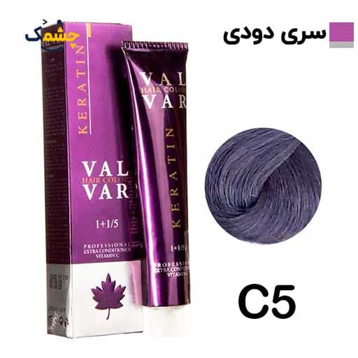 رنگ مو وال وار بلوند دودی تیره سری دودی شماره c5 حجم 120 میلی لیتر