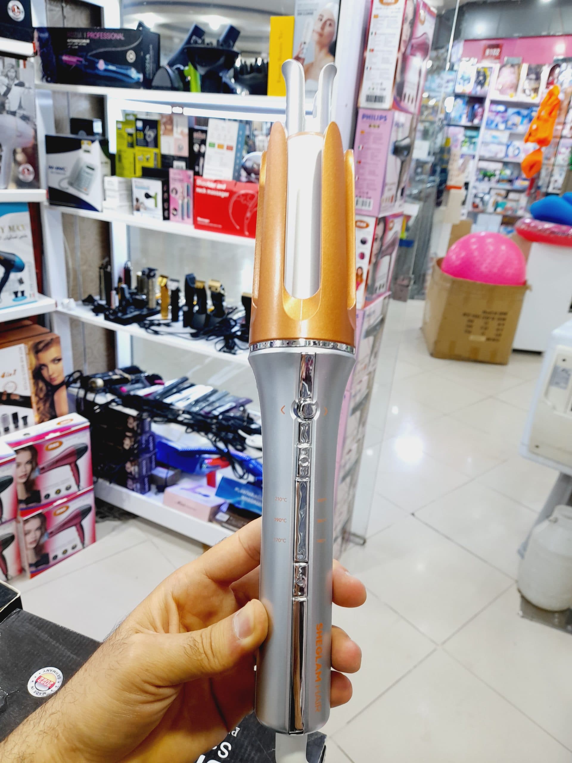 فرکننده مو شیگلم 3شاخه SHEGLAM HAIR سایز 25 — تصویر ۴