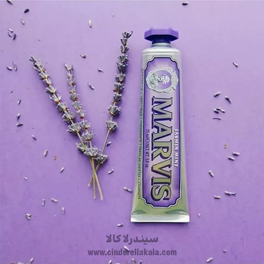 خمیر دندان یاس و نعنا مارویس Marvis Jasmin Mint 85Ml — تصویر ۶