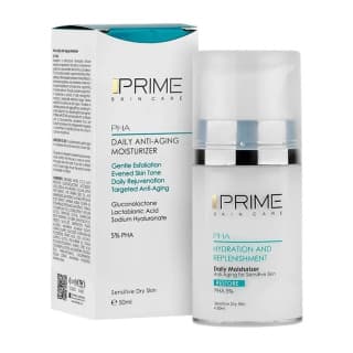 کرم بازسازی کننده و آبرسان صورت پرایم دارای PHA 5% حجم 50 میلی لیتر — تصویر ۳