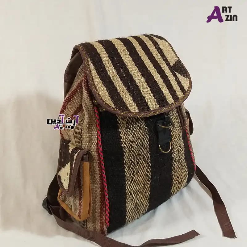 کیف کوله سنتی پسرانه و دخترانه گلیم و جاجیم دستباف – کد : 10 – 531