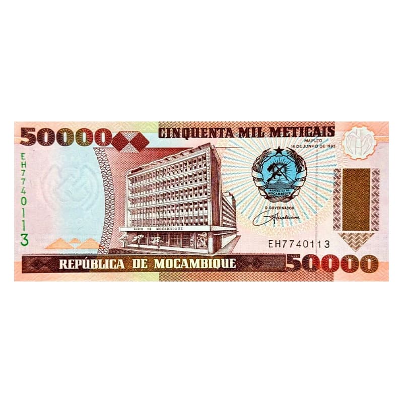 اسکناس 50.000 متیکال موزامبیک 1993 — تصویر ۵