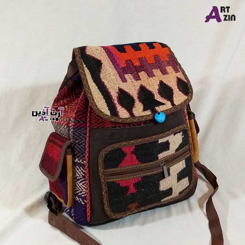 کوله سنتی دخترانه و پسرانه گلیمی دستبافت – کد : 22 – 525