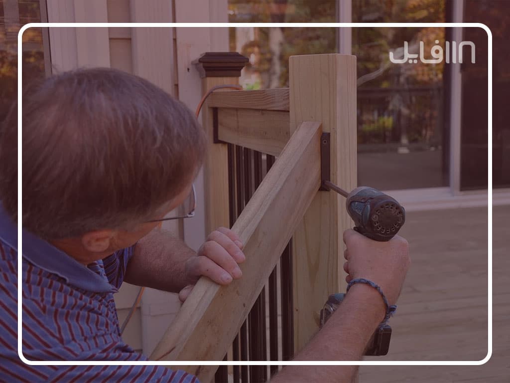 آموزش ساخت و نصب نرده چوبی — تصویر ۸